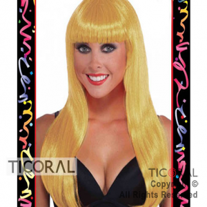 PELUCA LACIA LARGA RUBIA x 1